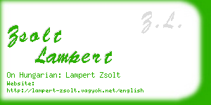 zsolt lampert business card